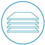 Samsung Wytrzymałe półki. Szkło hartowane