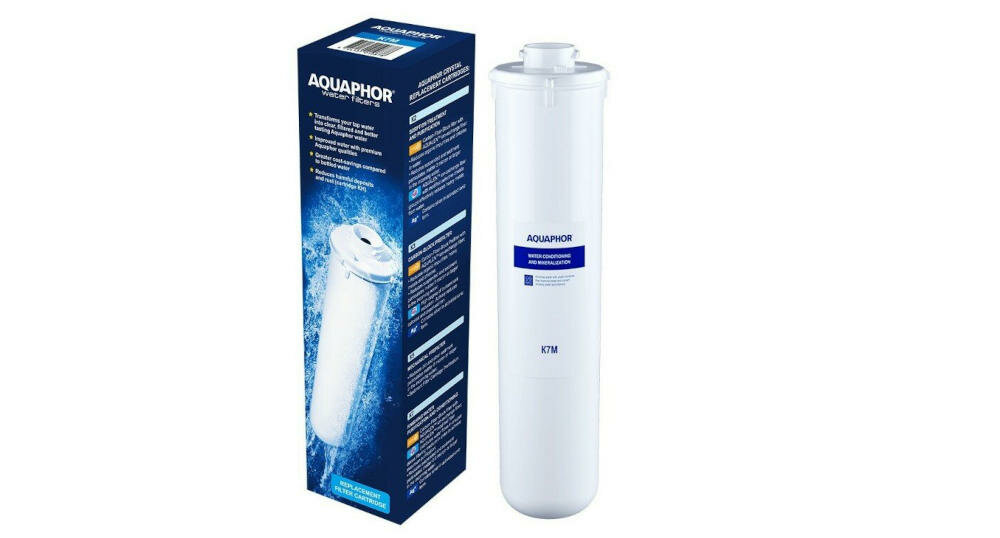 AQUAPHOR-K7M wkład filtrujący mineralizacja wzbogaca woda wapń magnez sól potas aqualen włókno pwoierzchnia filtracyjna filtracja bezpieczne srebro