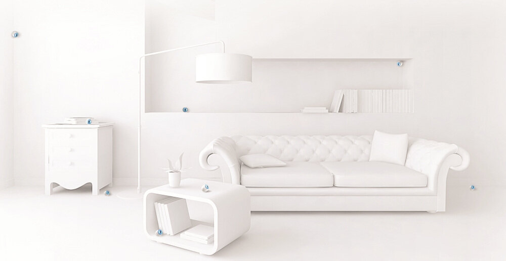 Czujnik ruchu FIBARO FGMS-001 ,minimalistyczne eleganckie estetyczne urządzenie zasilane bateryjne