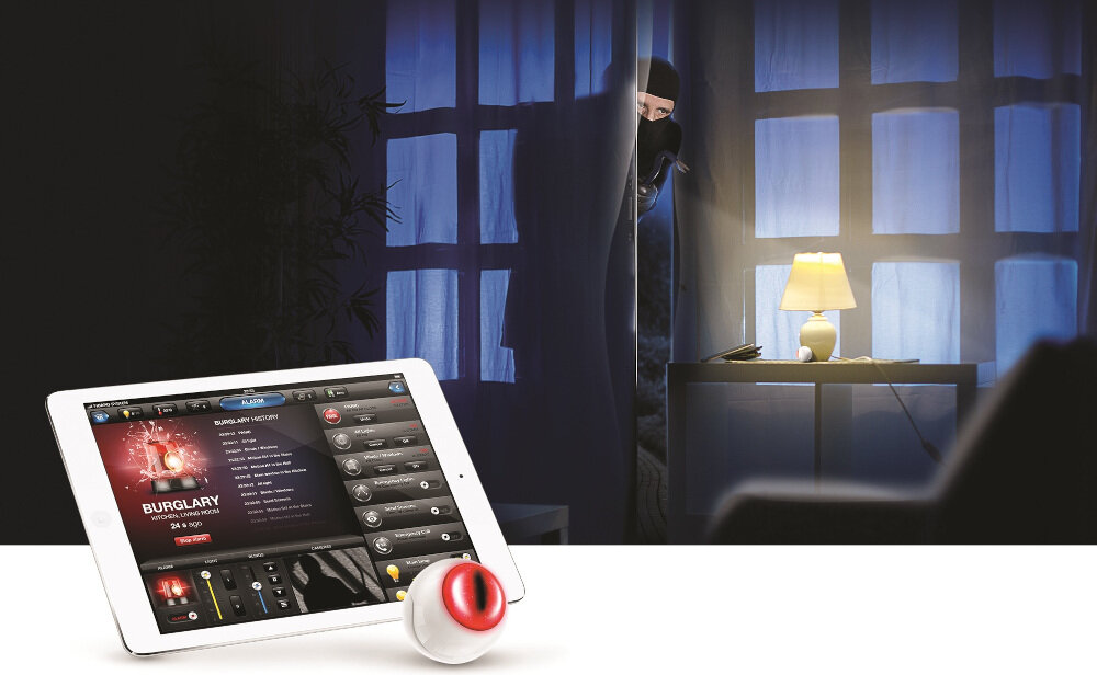 Czujnik ruchu FIBARO FGMS-001 wykrywa najmniejsze wibracje naruszenie stanu alert na telefon