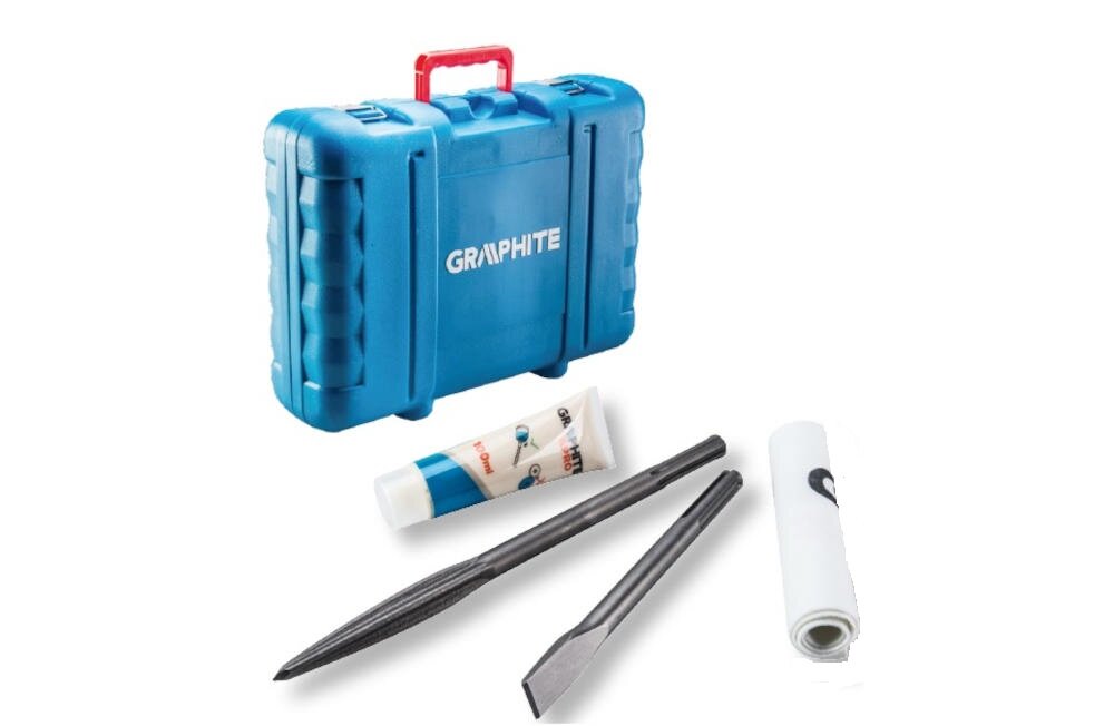 GRAPHITE-59GP800 młot akcesoria dłuto ścierka smar walizka