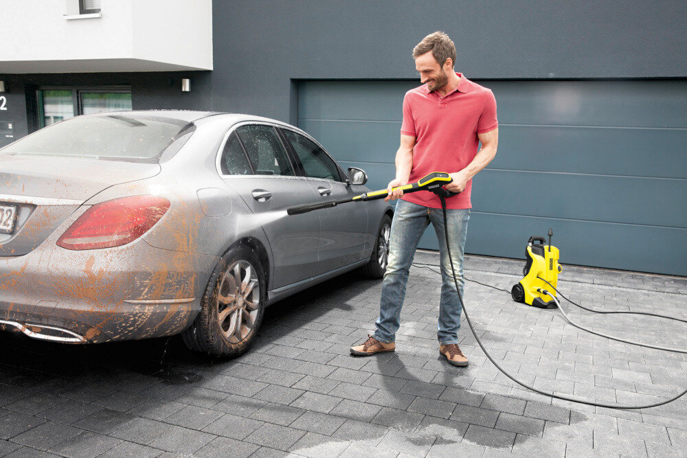 Myjka KARCHER K4 Full Control Home pistolet wysokociśnieniowy Full Control lanca Vario Power 3 poziomy ciśnienia wyświetlacz LED