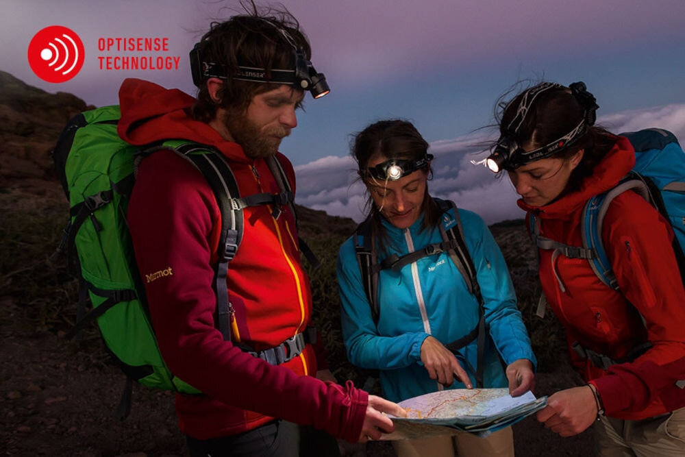 Latarka czołowa LEDLENSER H19R Signature czujnik jasności stałe światło sterowanie bez migotania