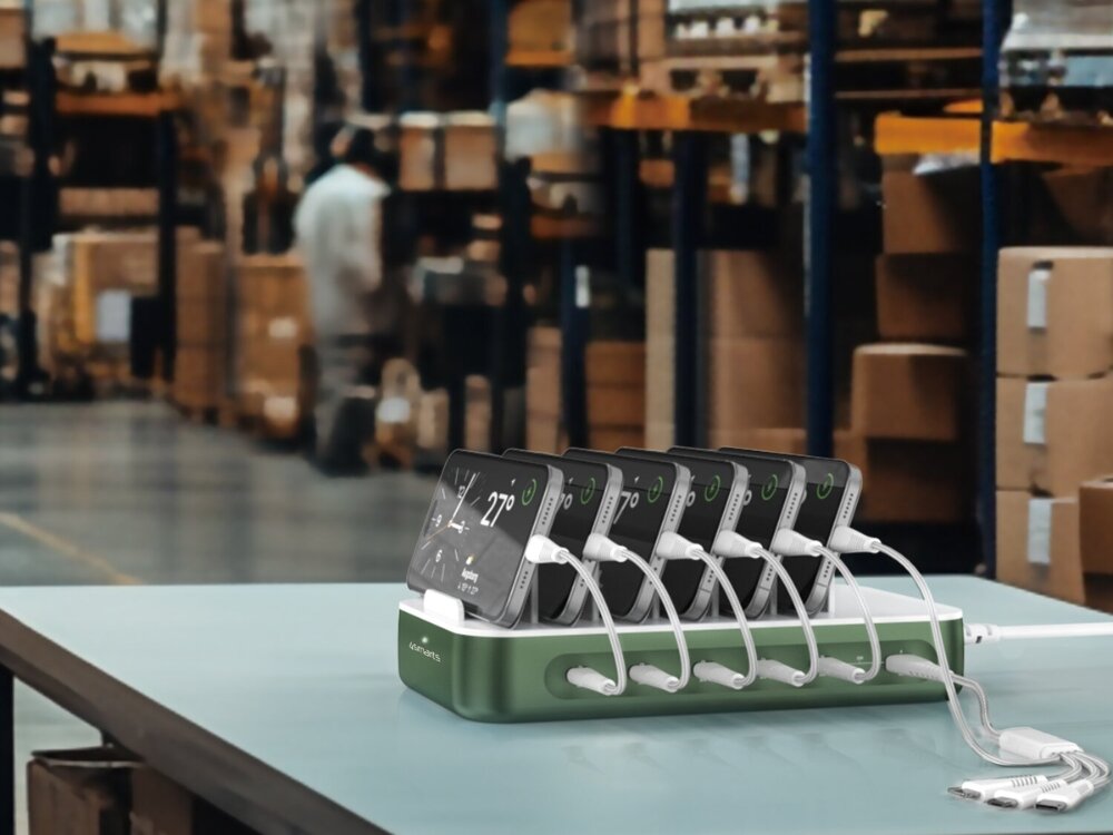 Stacja ładowania Team 100W – ładowanie 9 urządzeń, 5x USB-C, 1x USB-A, kompatybilność uniwersalna