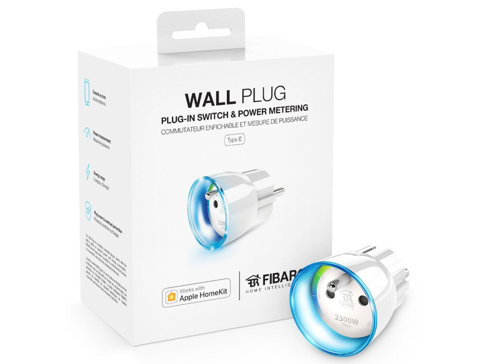 Gniazdko FIBARO FGWPE-102 ZW5 Wall Plug Wi-Fi gniazdko Wall Plug karta gwarancyjna instrukcja obsługi w języku polskim