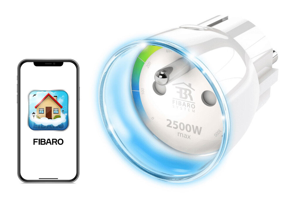 Gniazdko FIBARO FGWPE-102 ZW5 Wall Plug Wi-Fi aplikacja FIBARO systemu Z-Wave