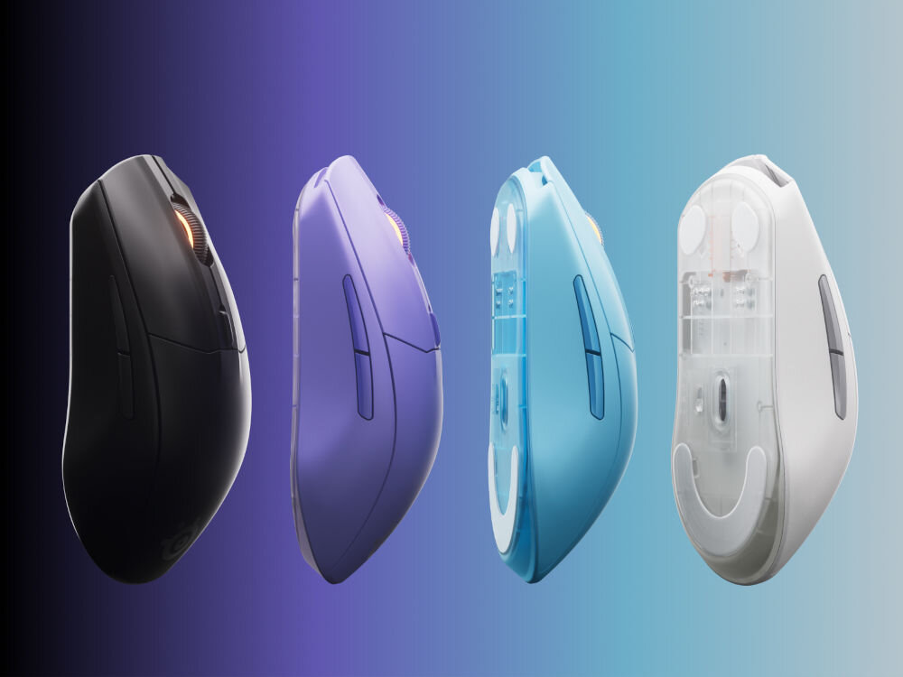 Mysz STEELSERIES Rival 3 Wireless Gen 2 mysz w 4 kolorach czarny biały lawendowy turkusowy czas reakcji 1,9 ms błyskawiczna reakcja przewaga w grze