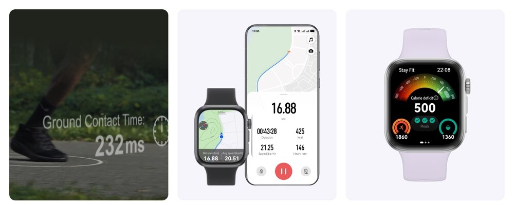 Smartwatch HUAWEI Watch Fit 4 pomiary  