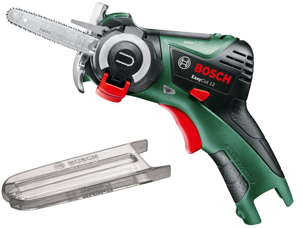 Piła akumulatorowa BOSCH EasyCut 12 06033C9001 zestaw NanoBlade Wood Speed 65 oslona lancucha dokumentacja