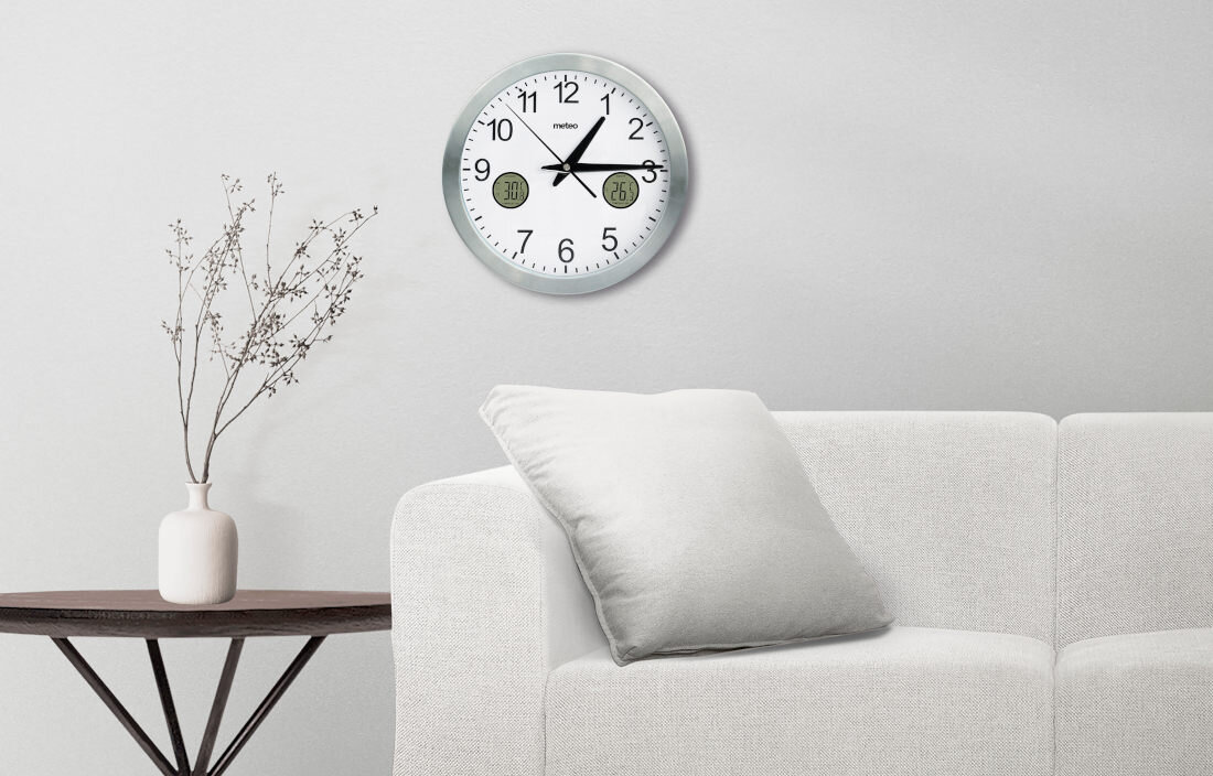 Zegar ze stacją pogody METEO ZP31 mechanizm kwarcowy dokładny pomiar czas precyzja śledzenie