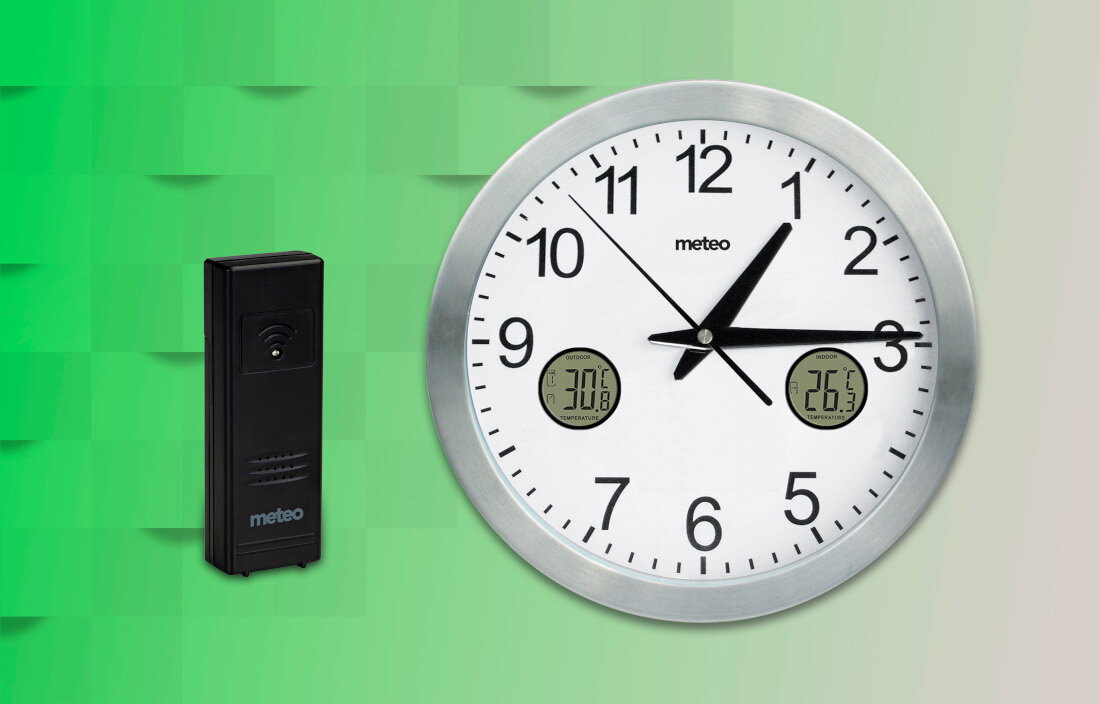 Zegar ze stacją pogody METEO ZP31 Uniwersalna instalacja montaż wszechstronna