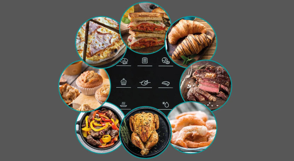 Piekarnik HISENSE HOM45D programy automatyczne tosty kurczak stek pizza