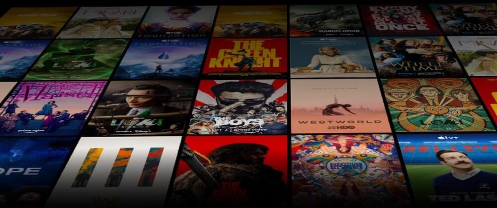 METZ 32MQF7030Z Google TV, ekosystem IOT, aplikacje, globalne treści, kafelki różnych filmów i seriali