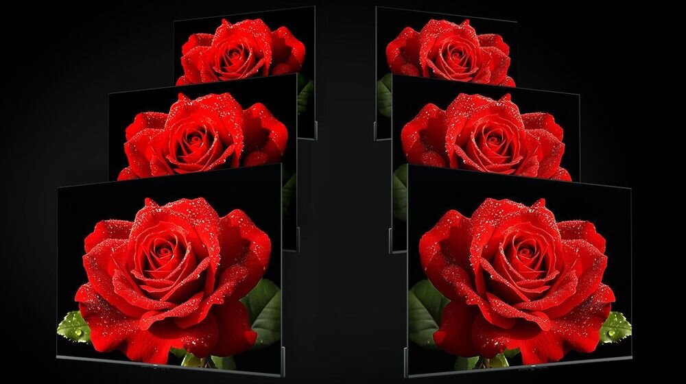 Telewizor METZ 43MQF7500Z dwutlenek krzemu stabilne kolory, telewizory na czarnym tle