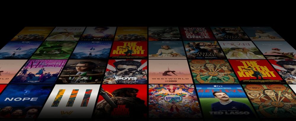 Telewizor METZ 50MQF7500Z Google TV personalizacja, kafelki filmów i seriali