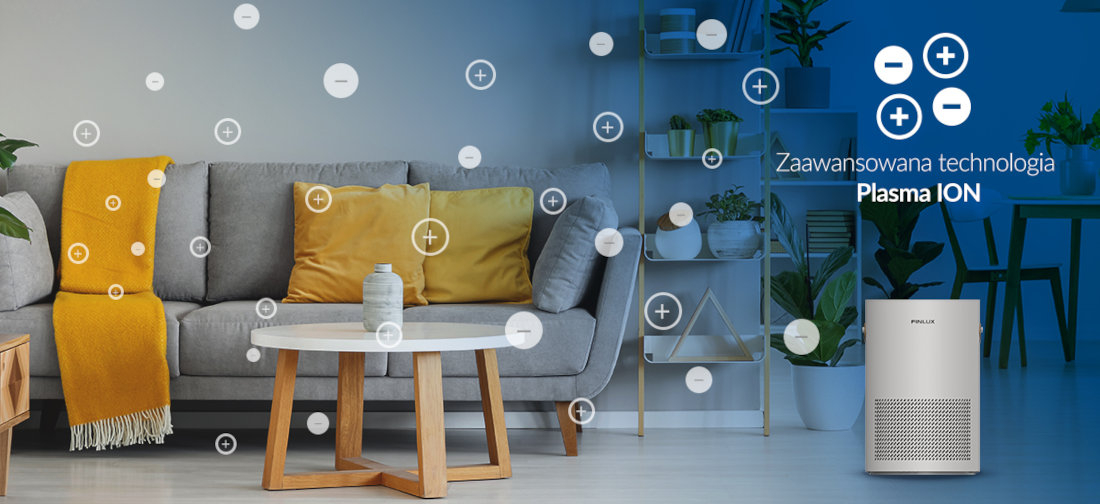 Oczyszczacz powietrza FINLUX FN-A0S40GB Zaawansowana technologia Plasma ION