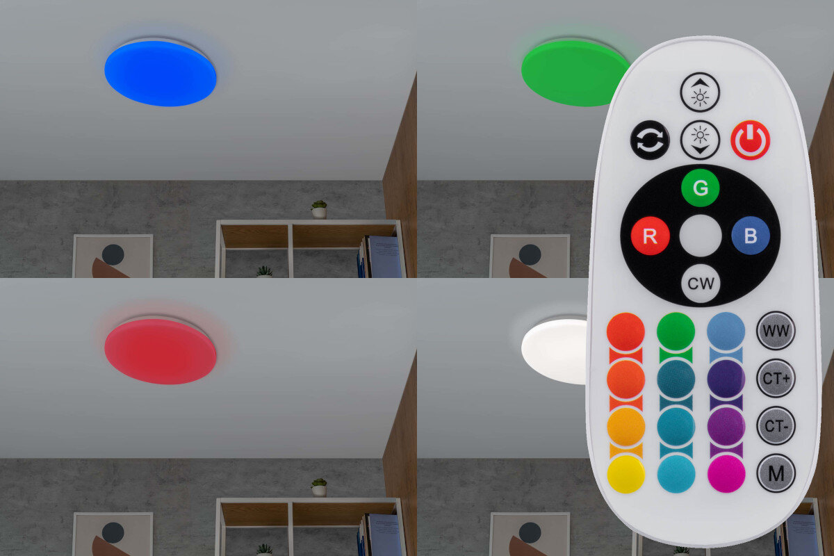 Plafon SETTI+ SCL201 Wi-Fi pilot kolory