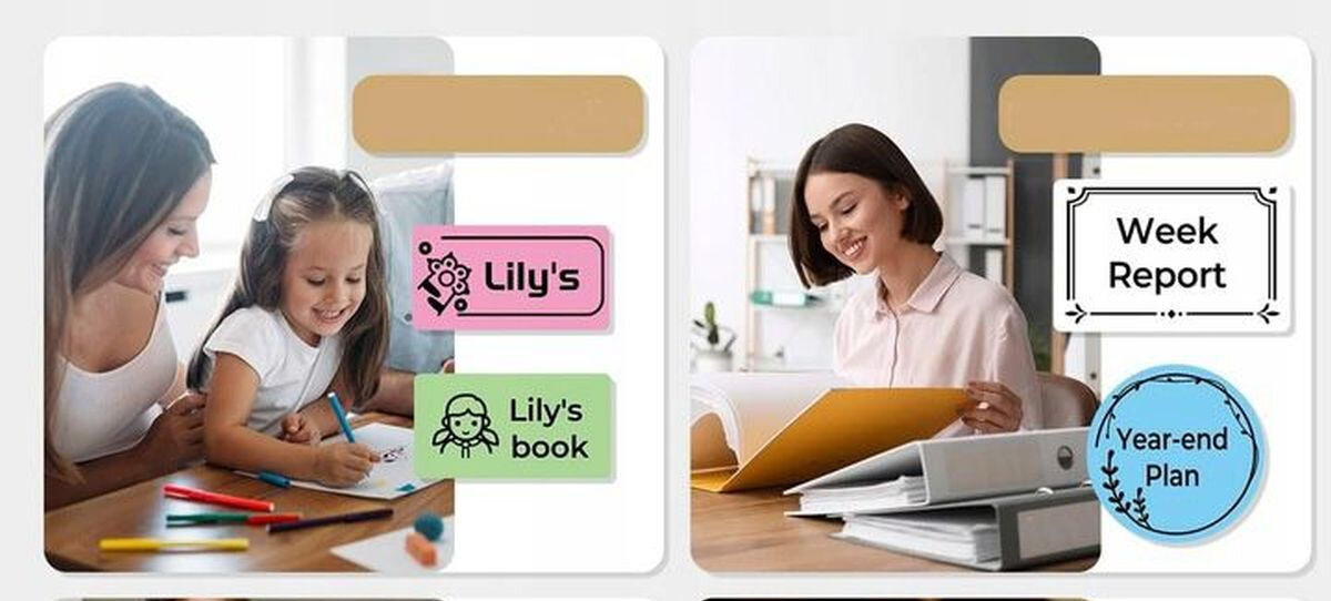 Drukarka PHOMEMO M110 Biały papiery typu wszystko w jednym białe lub kolorowe, okrągłe, kwadratowe, samoprzylepne, foliowe rozmiar papieru 20 - 50 mm