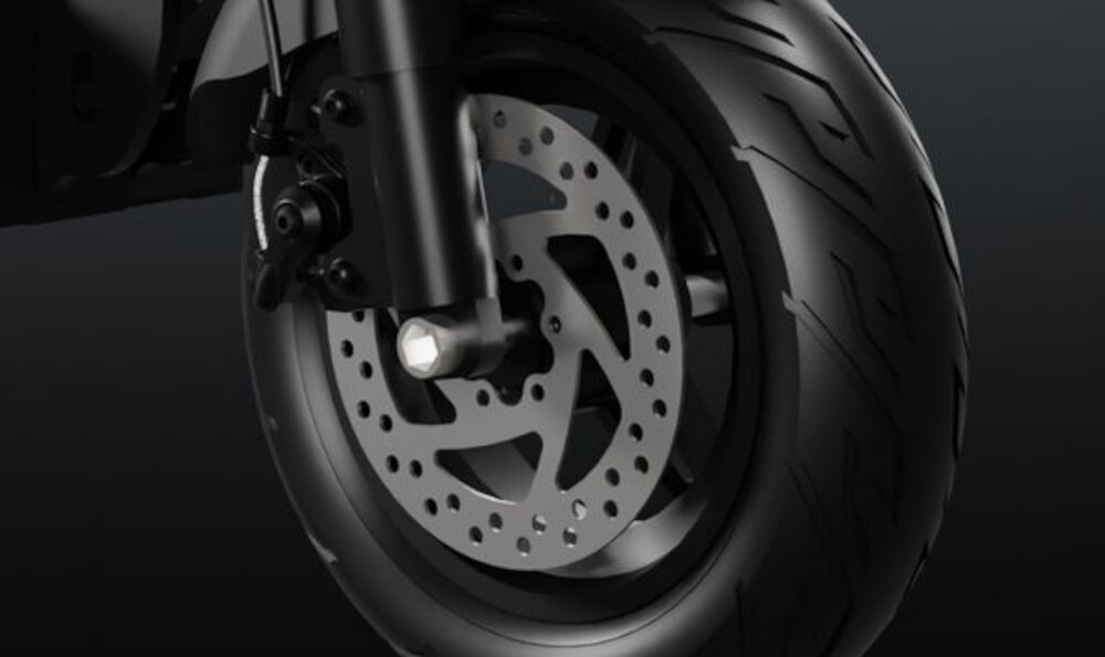 Hulajnoga elektryczna RUPTOR R1 Lite V2 10 60km 500W 10 Czarny bezpieczenstwo hamulce przedni i tylny mechaniczny tarczowy duza sila hamowania