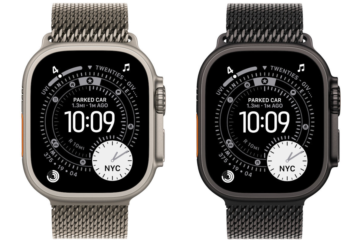 Bransoleta mediolańska do Apple Watch dwóch odsłonach: czarnym oraz naturalnym Czarny Naturalny trwałość i odporność na zarysowania - bransoleta w dwóch odcieniach