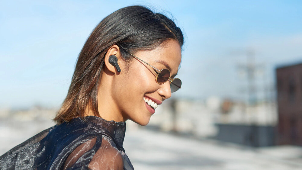 Słuchawki Dokanałowe SKULLCANDY Indy Czarny - Wodoodporny