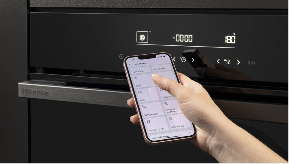 PIEKARNIK HISENSE BSA6634PBG8 wizualizacja smartfon telefon aplikacja zdalne połączenie Wi-Fi monitorowanie pracy