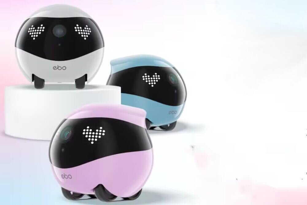 Robot ENABOT EBO Air wygląd design tło prezentacja wizualizacja Opiekun domu