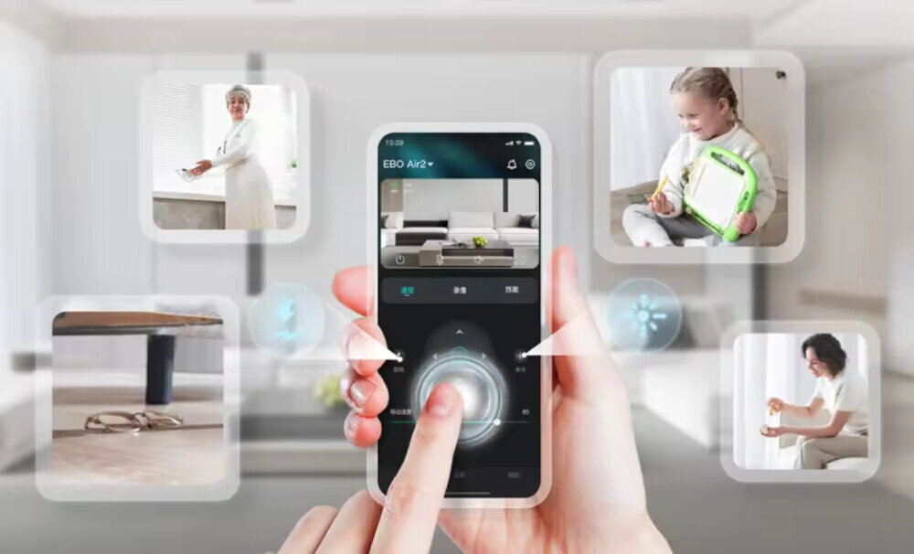 Robot ENABOT EBO Air sledzenie ruchu, sledzenie ludzi, zwierzat, obiekt, laser, sterowanie telefonem