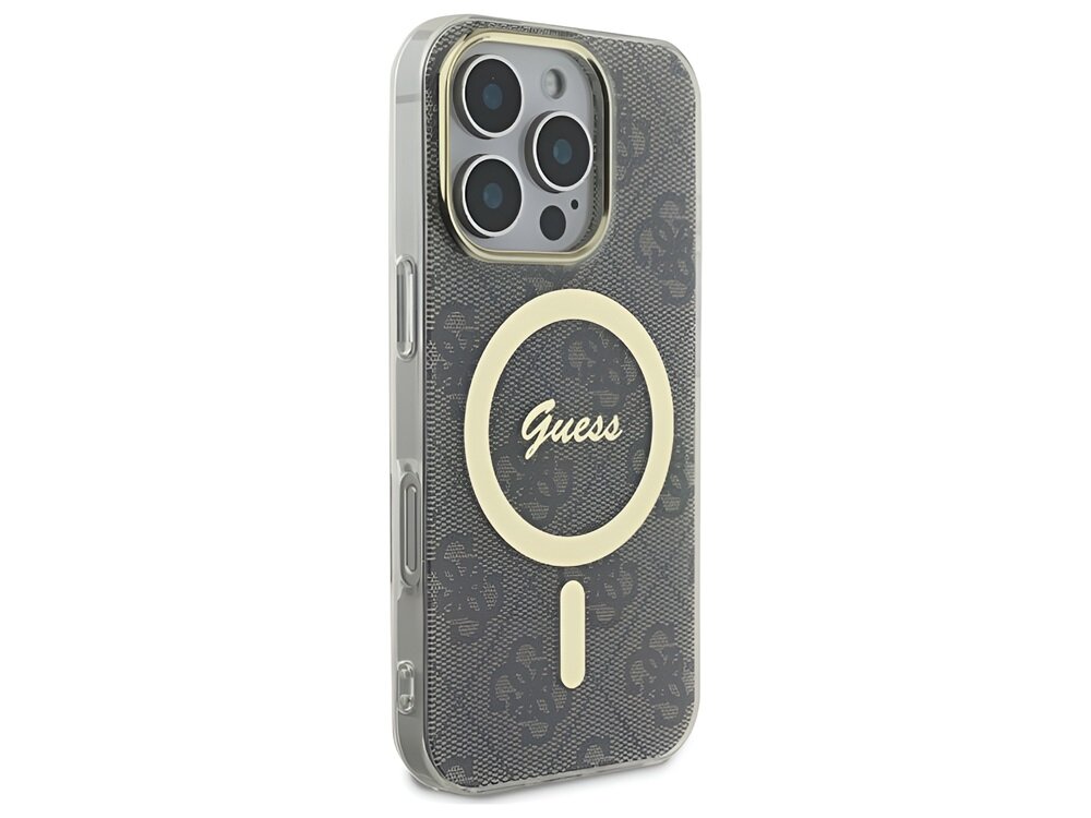 Pokrowiec Guess IML 4G MagSafe boki elastyczne krawędzie zabezpieczenie aparat