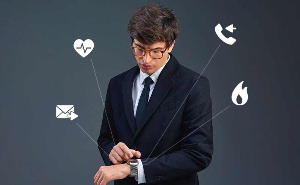 Smartwatch MAXCOM FW65 Iron S odbieranie polaczen wykonywanie polaczen wiadomosci powiadomienia