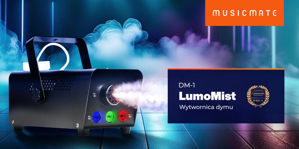 Wytwornica dymu MUSICMATE DM-1 Lumomist - na każdą okazję