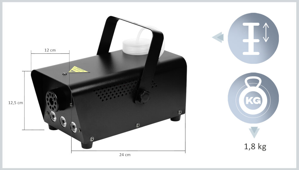 Wytwornica dymu MUSICMATE DM-1 Lumomist - Wszechstronność zastosowania