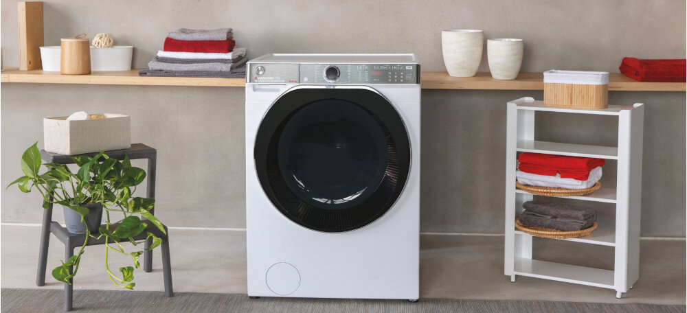 Pralko-suszarka HOOVER H5DPB696AMBC/1-S duży bęben szybkie pranie aplikacja zdalne sterowanie łatwa obsługa