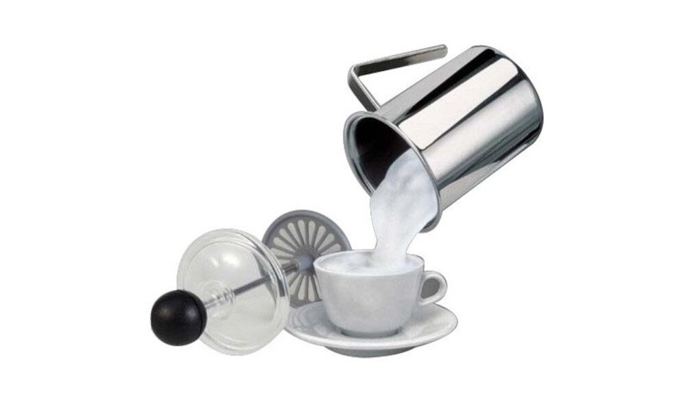 Spieniacz FRABOSK Combat 1 TZ z trwałej stali nierdzewnej Cappuccino, Caffe Latte czy Latte Macchiato Pianka w kilka chwil