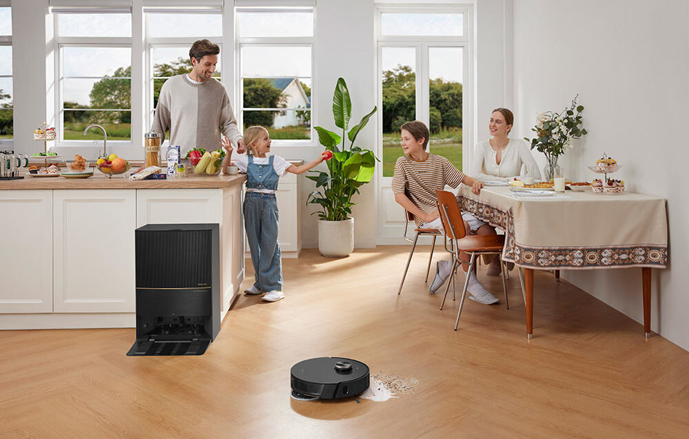 Robot sprzątający DREAME L20 Ultra Czarny Inteligentna nawigacja system nawigacji Pathfinder wbudowane oświetlenie LED 55 obiektow