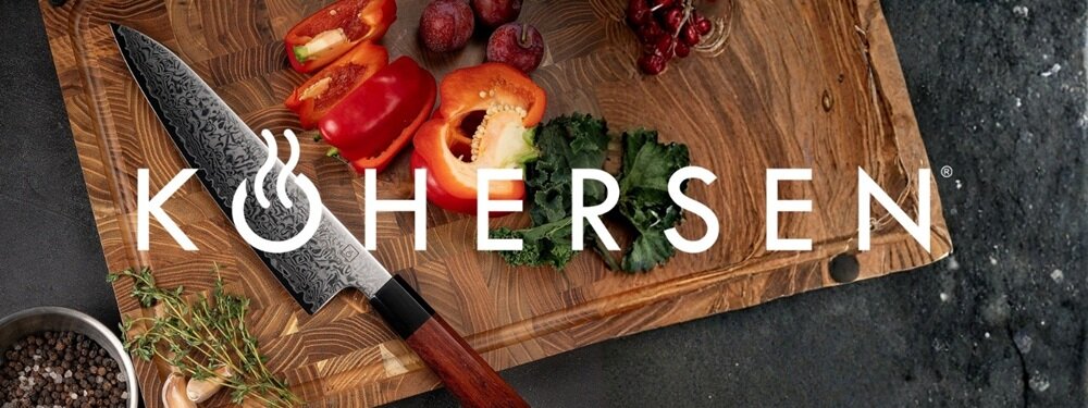 Nóż KOHERSEN Seido Red Wood szefa kuchni 20.3 cm kv początek opisu