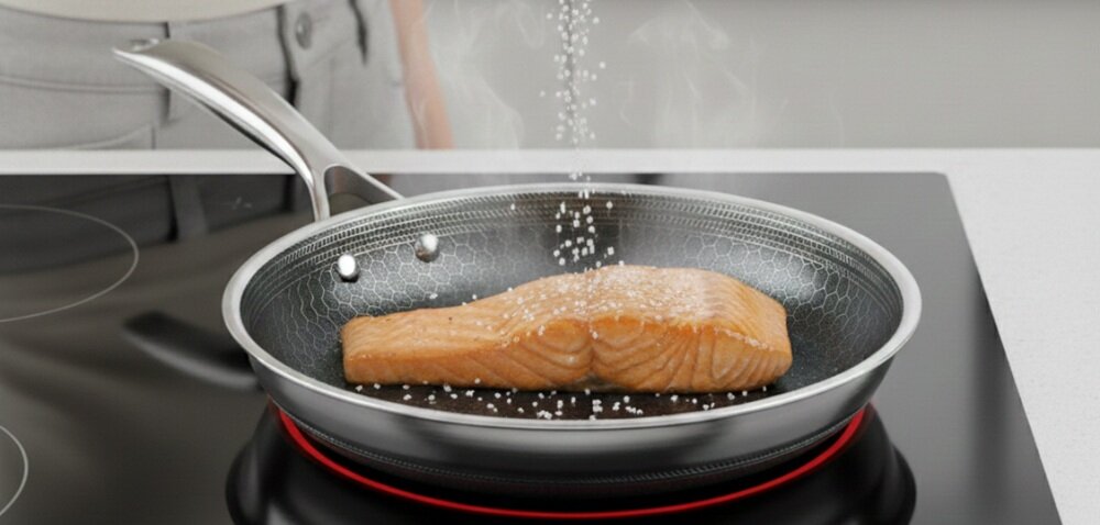 Patelnia KOHERSEN NX Ceramic 20 cm szybkie gotowanie, łatwiejsze manewrowanie, lepsza kontrola