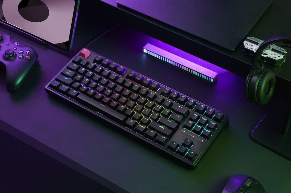 KEYCHRON C3 Pro KEYCHRON C3 Pro 365 × 138 x 30 mm 830 g Lekka konstrukcja stabilna rama - klawiatura na biurku z klimatycznym oświetleniem