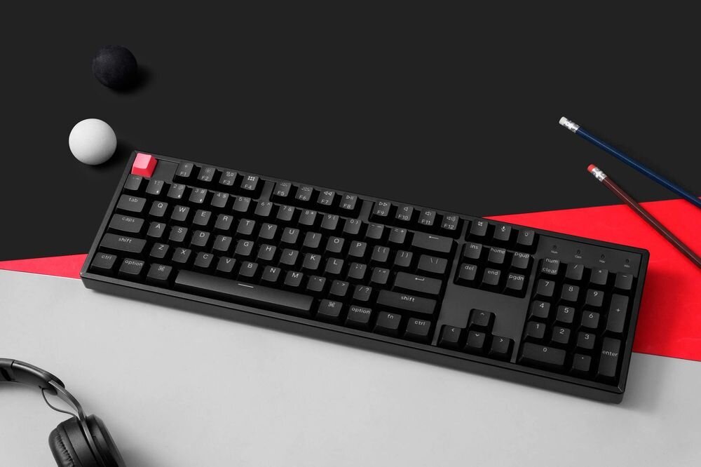 KEYCHRON K10 KEYCHRON K10 bezprzewodowa klawiatura Full-size Tenkeyless 80% bez bloku numerycznego klawisze funkcyjne, strzałki i nawigację - klawiatura na biurku przed monitorem