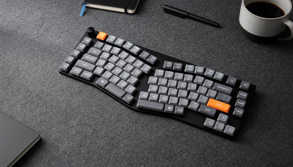 KEYCHRON K15 Max KEYCHRON K15 Max 370 × 143 x 29 mm 700 g aluminiową płytą Lekka konstrukcja stabilna rama - klawiatura na materiałowej podkładce