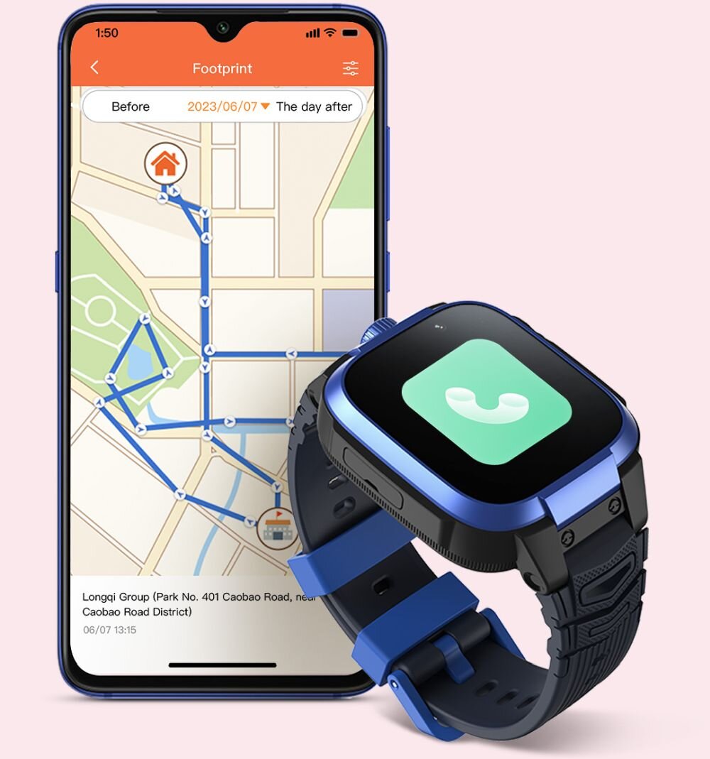 Smartwatch MIBRO Kids Z3 4G LTE   ekran bateria czujniki zdrowie sport pasek ładowanie pojemność rozdzielczość łączność sterowanie krew puls rozmowy smartfon aplikacja 