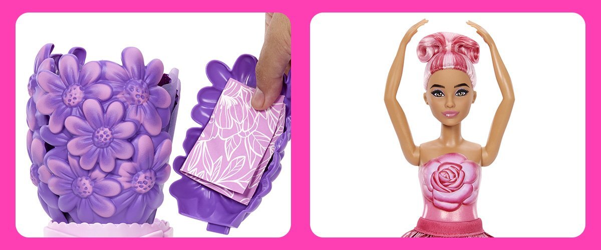 Przybliżenia na lalkę Barbie na bialym tle.