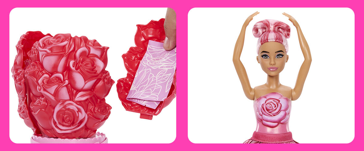 Przybliżenia na lalkę Barbie na białym tle.