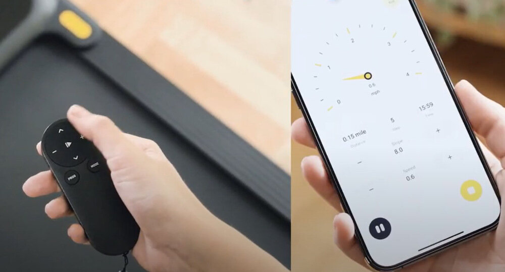 Bieżnia elektryczna UREVO Spacewalk 3S sterowanie na dwa sposoby pilot aplikacja Urevo