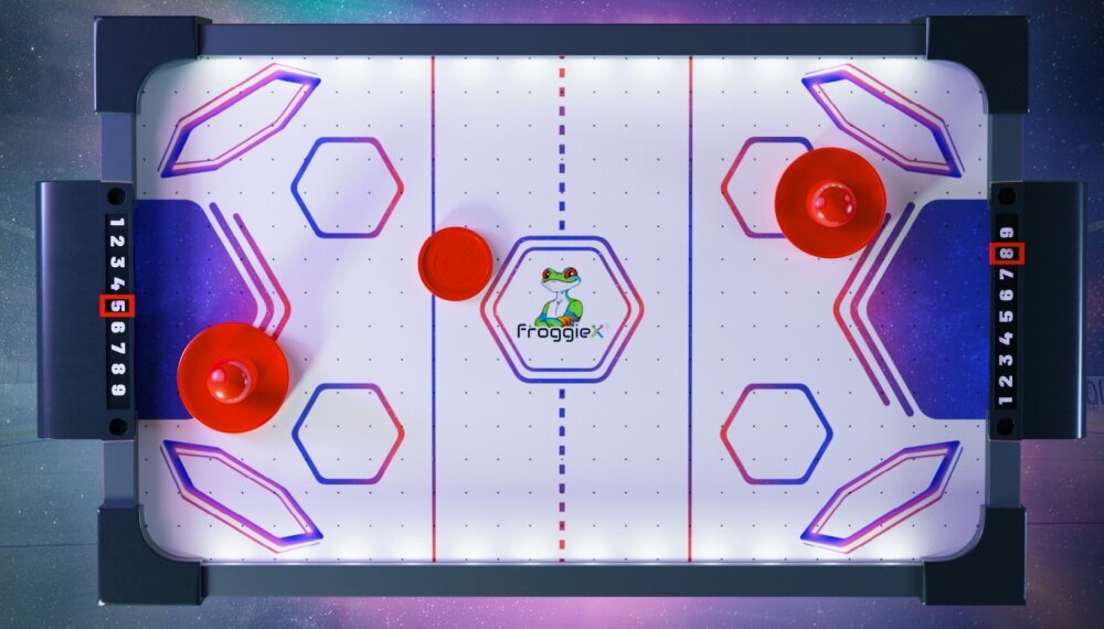 Stół do cymbergaja FROGGIEX FX-TS-A1-LED pokój gra zasady sport rywalizacja ruch płynność krążek czas wolny