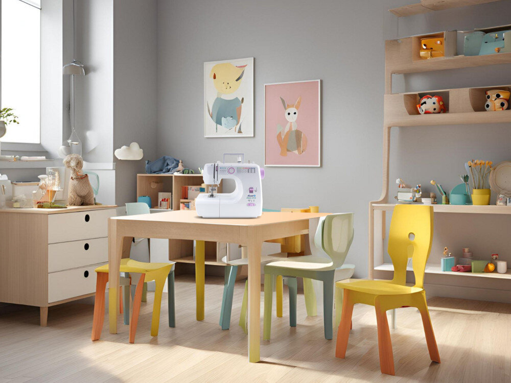 Maszyna do szycia ŁUCZNIK Lena 2019 + osłonka na palce kv początek opisu