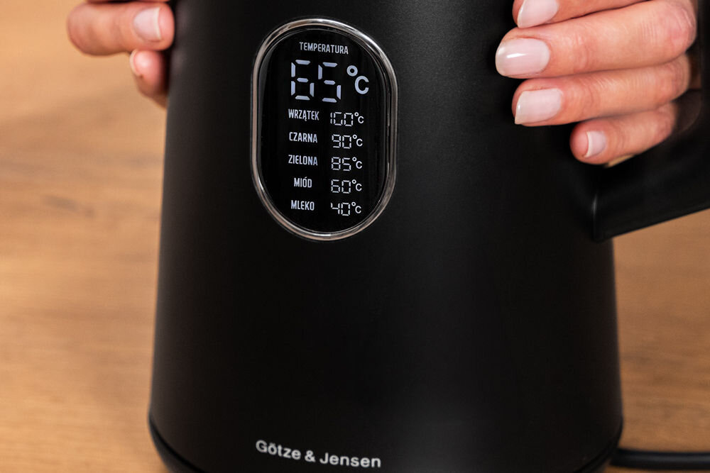 Czajnik GÖTZE & JENSEN KT940K Czarny moc pojemnosc szybkie gotowanie 