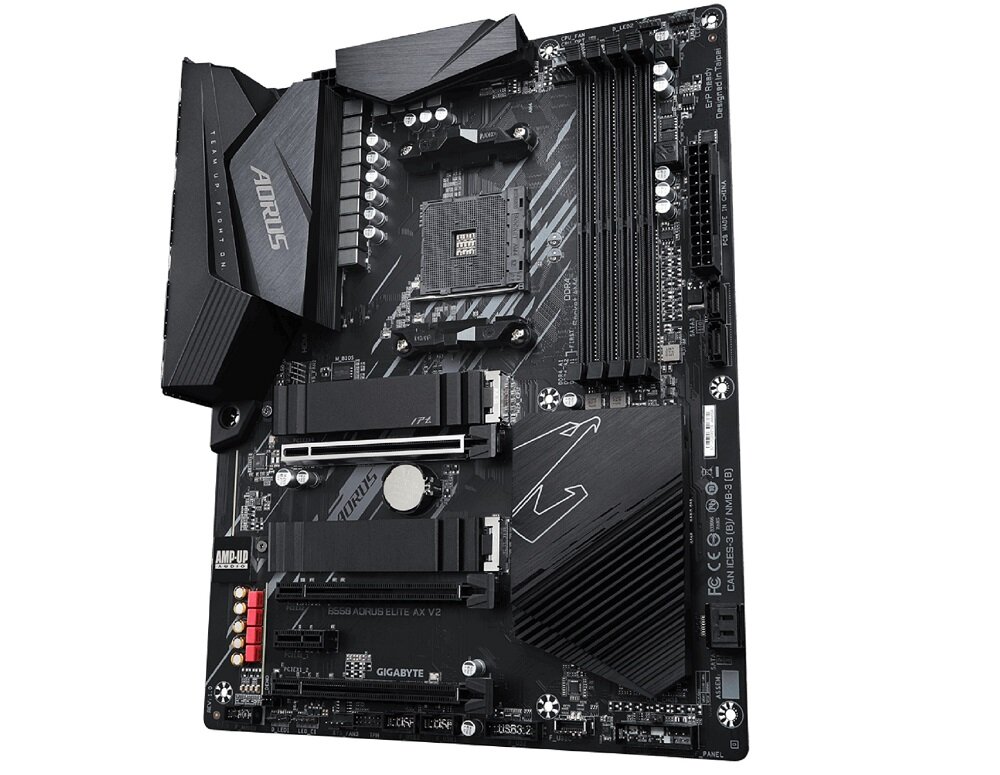 Płyta główna GIGABYTE B550 Aorus Elite AX V2 dwa sloty pod dyski SSD