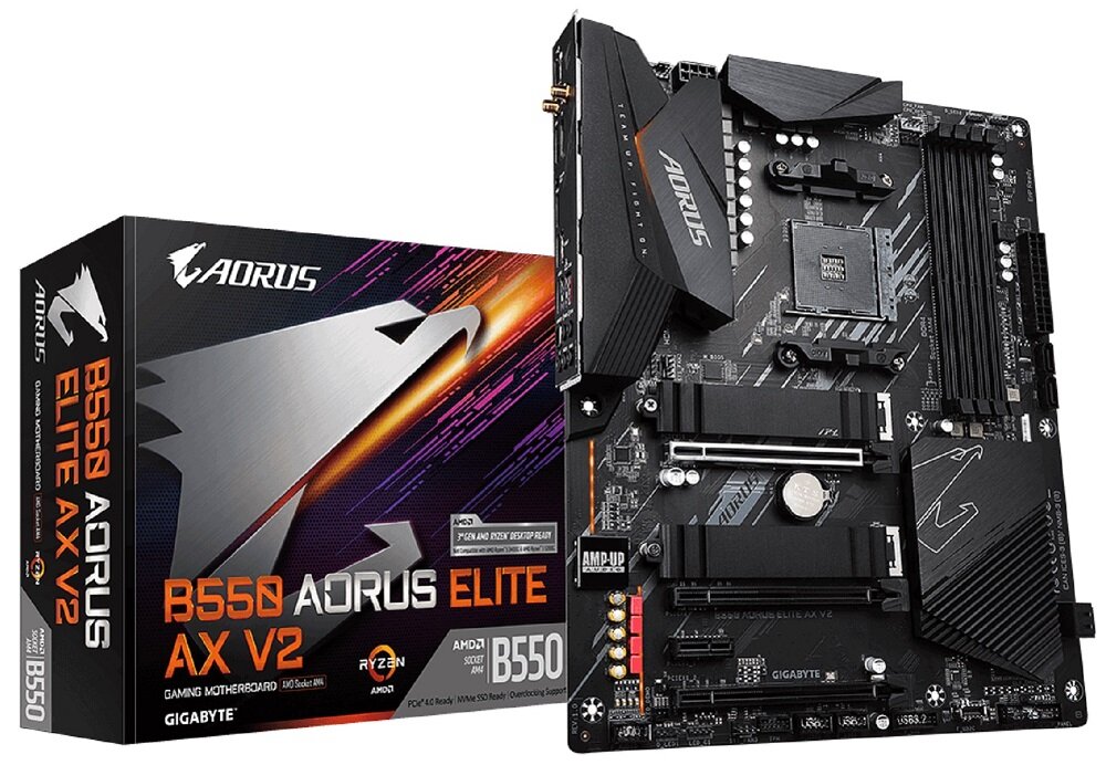 Płyta główna GIGABYTE B550 Aorus Elite AX V2 podświtlenie RGB Fusion-VB