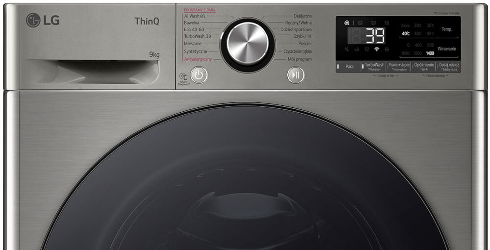 PRALKA LG MF4W9072YP parametry ustawienia programy cykle